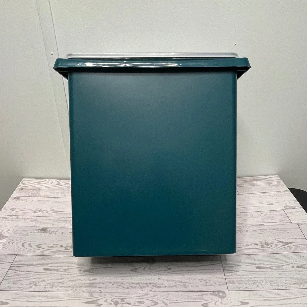 Tupperware Modular Mate Rectangular Container Bin 1430 Teal Green‎ Storage Lid